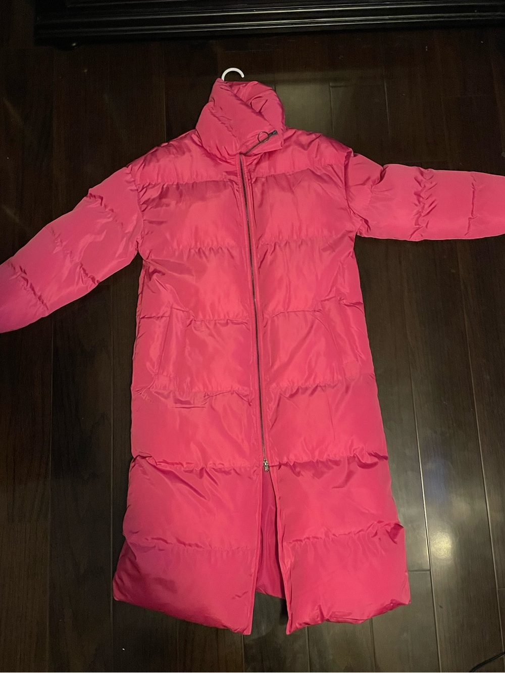 wild fable Long Pink Puffer Coat for Kids